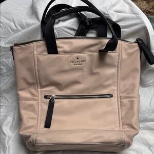 Kate Spade Cream Tote with Black Accents